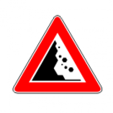 Segnale stradale caduta massi fig. 30a Segnale stradale caduta massi fig. 30a